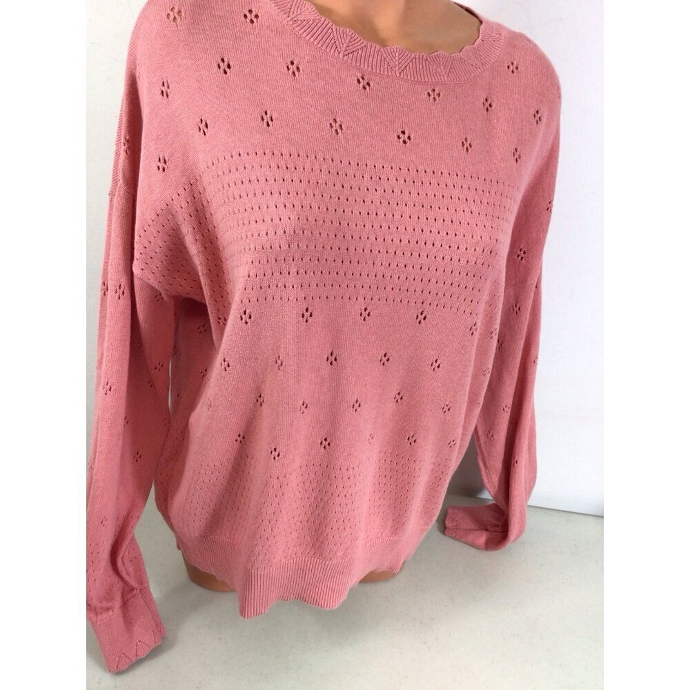 Lauren Conrad Pink Sweater Womens 2XL - Picture 5 of 7